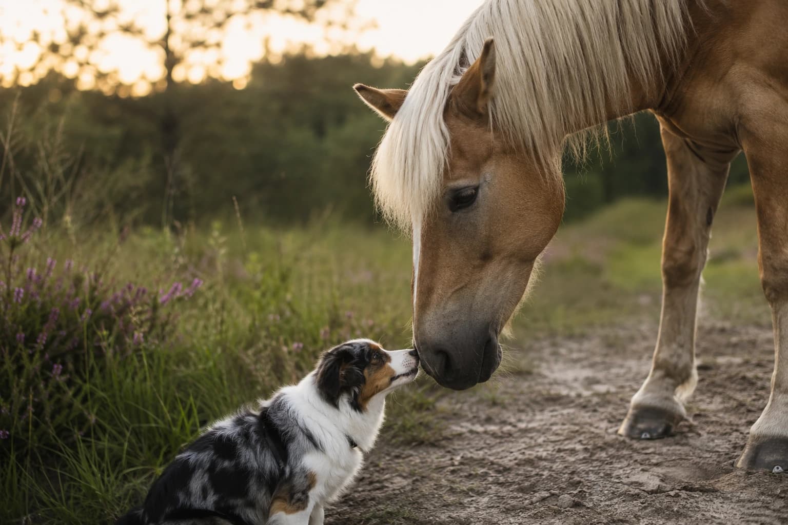 Paard Hond les — beeld 4