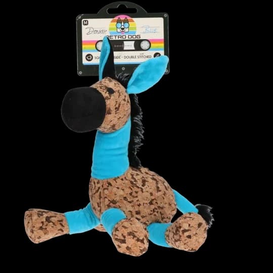 Retro donkey knuffel — Blauw