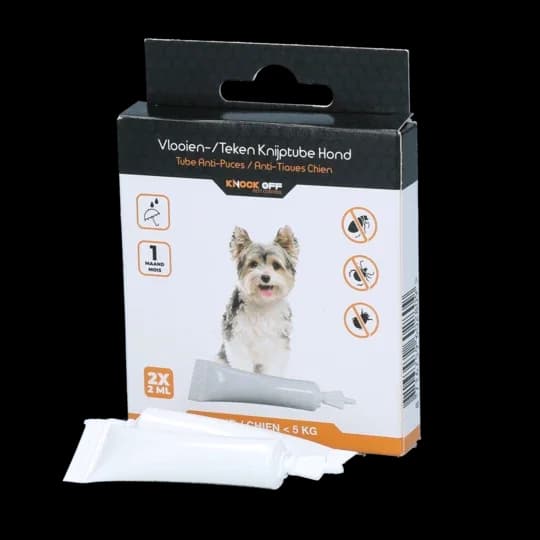 Knock off vlooien en teken pipet 2x voor honden tot 5kg