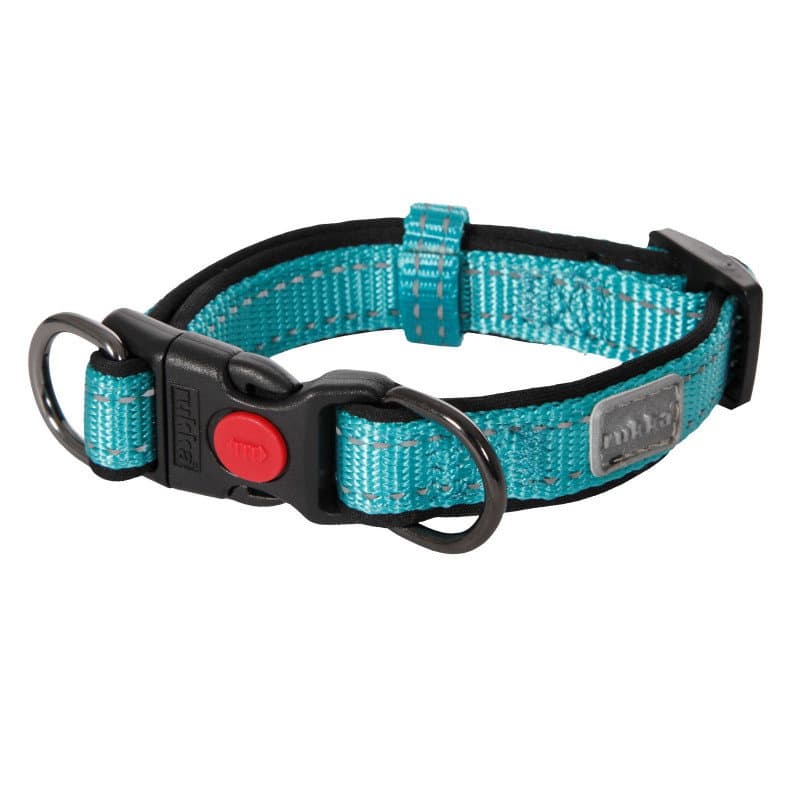 Rukka pets Solid halsband turquoise S